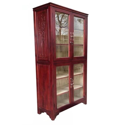 RX-SG03上下玻璃门带雕花书柜