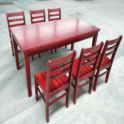 RX-YL05 &nbsp;六人实木阅览桌椅